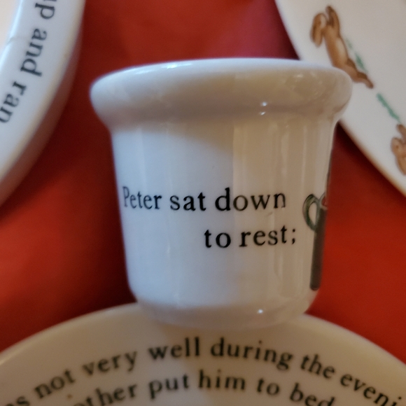 NWOT Peter Rabbit Fine China Set by Wedgewood - Picture 14 of 16